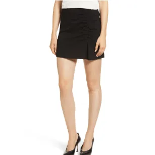 1.state Ruched-Front Mini Skirt, Size 12