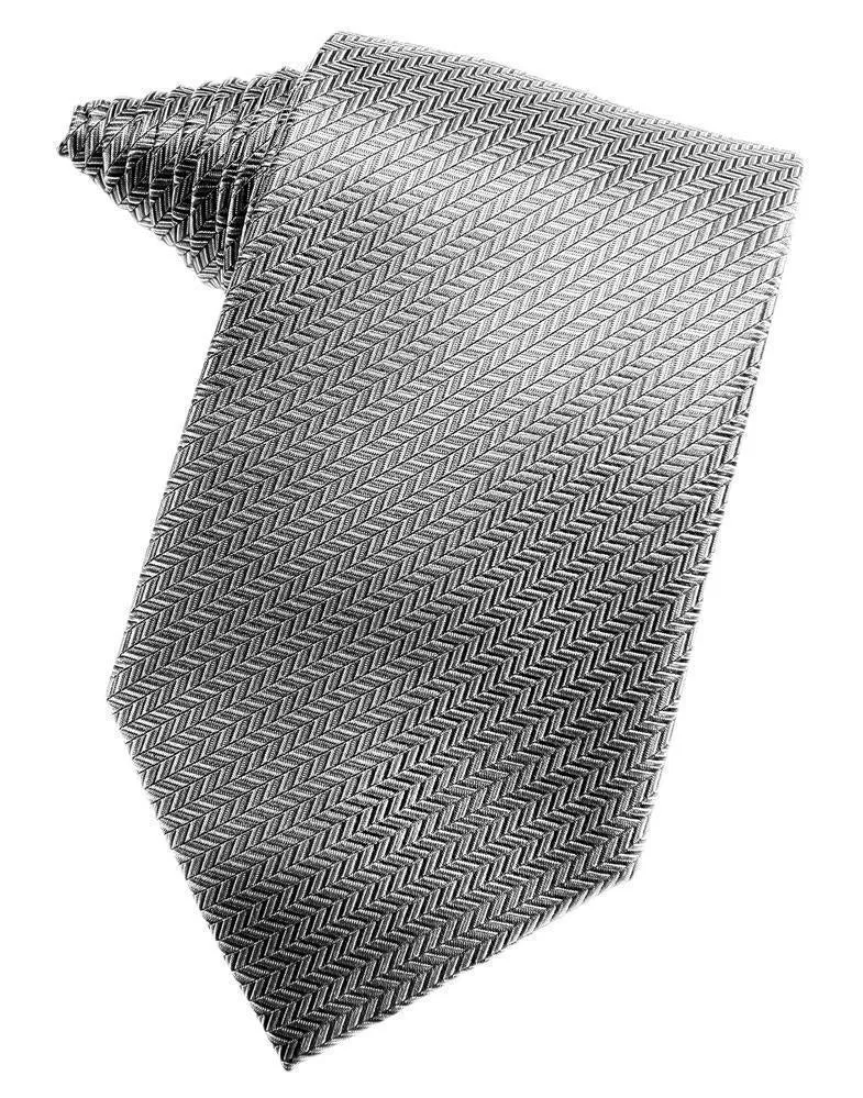 Blue Ice Herringbone Necktie