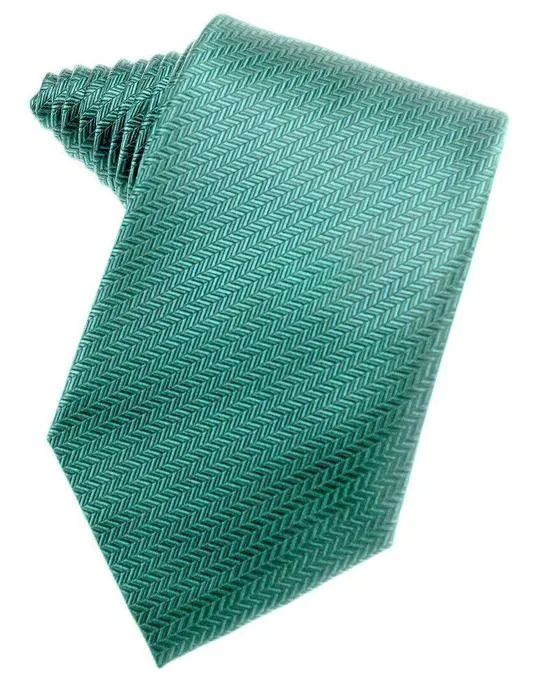 Blue Ice Herringbone Necktie