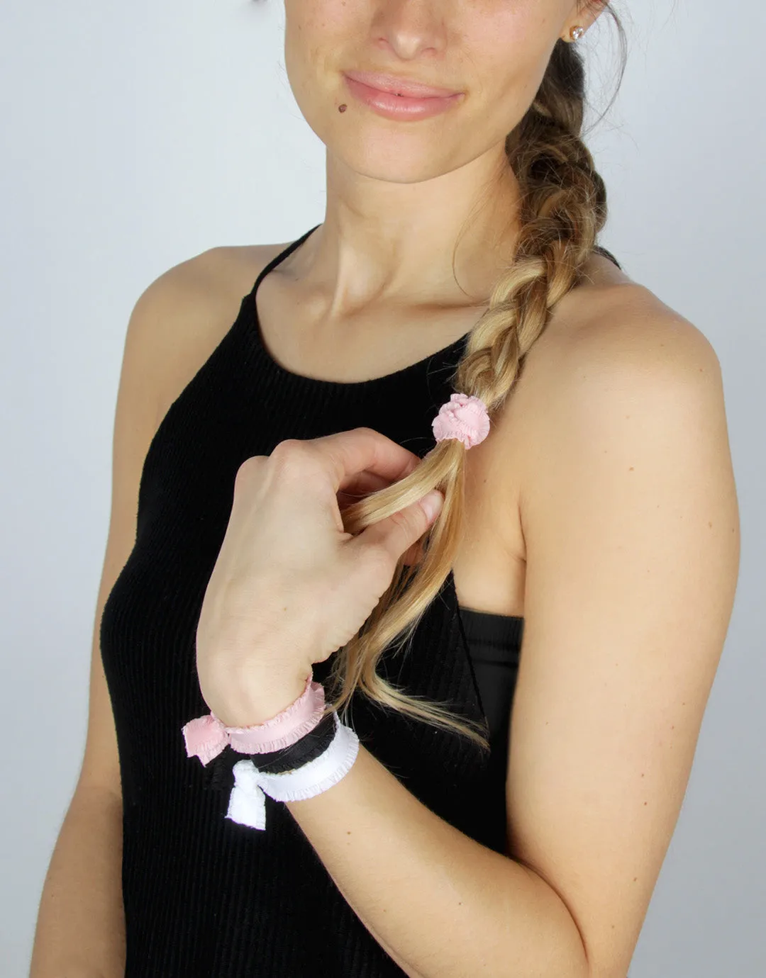 Blush Noir - Shirred Classic Hair Ties