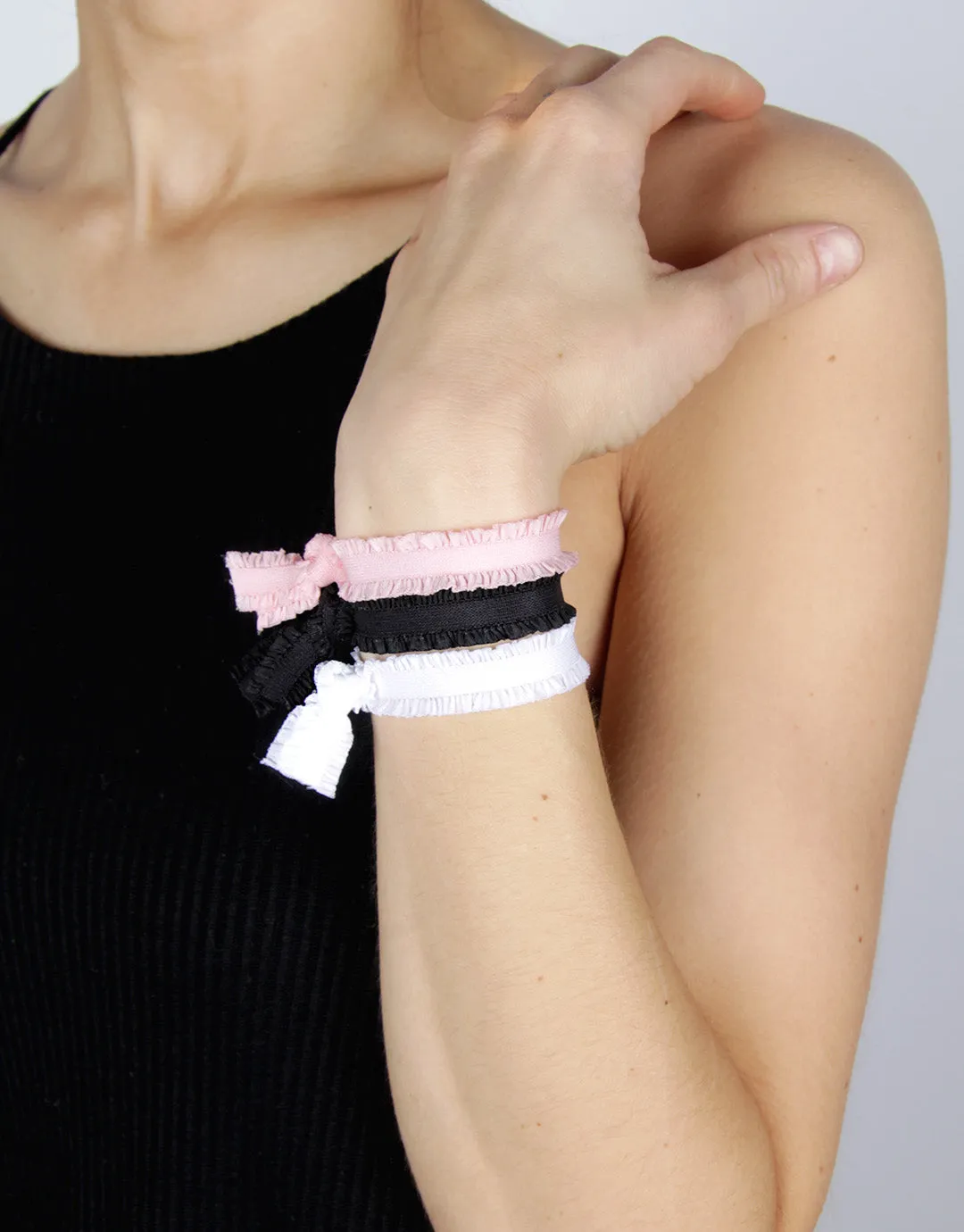 Blush Noir - Shirred Classic Hair Ties