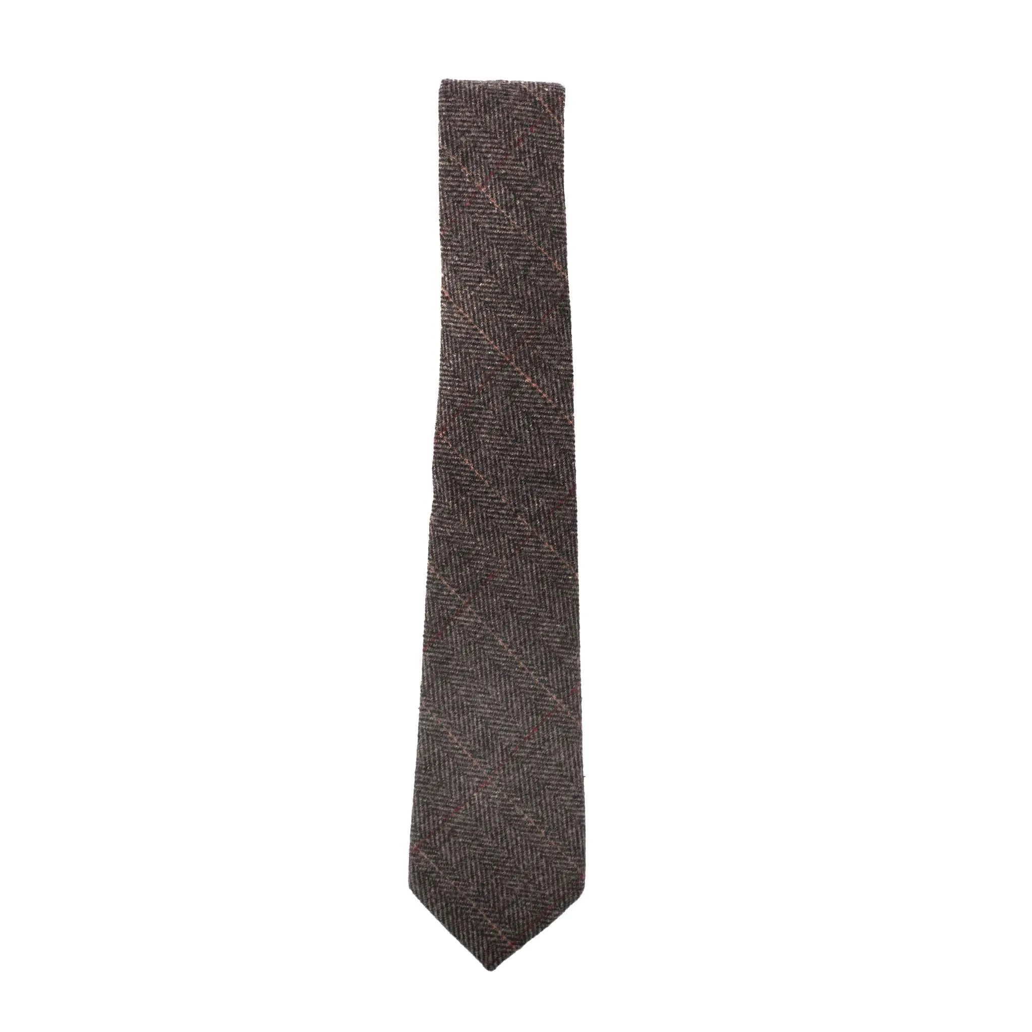 Box Check Tweed Tie