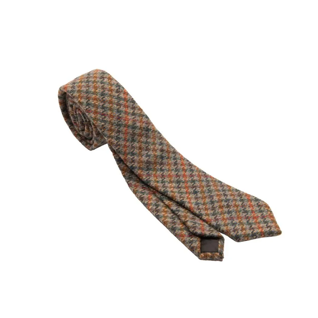 Box Check Tweed Tie