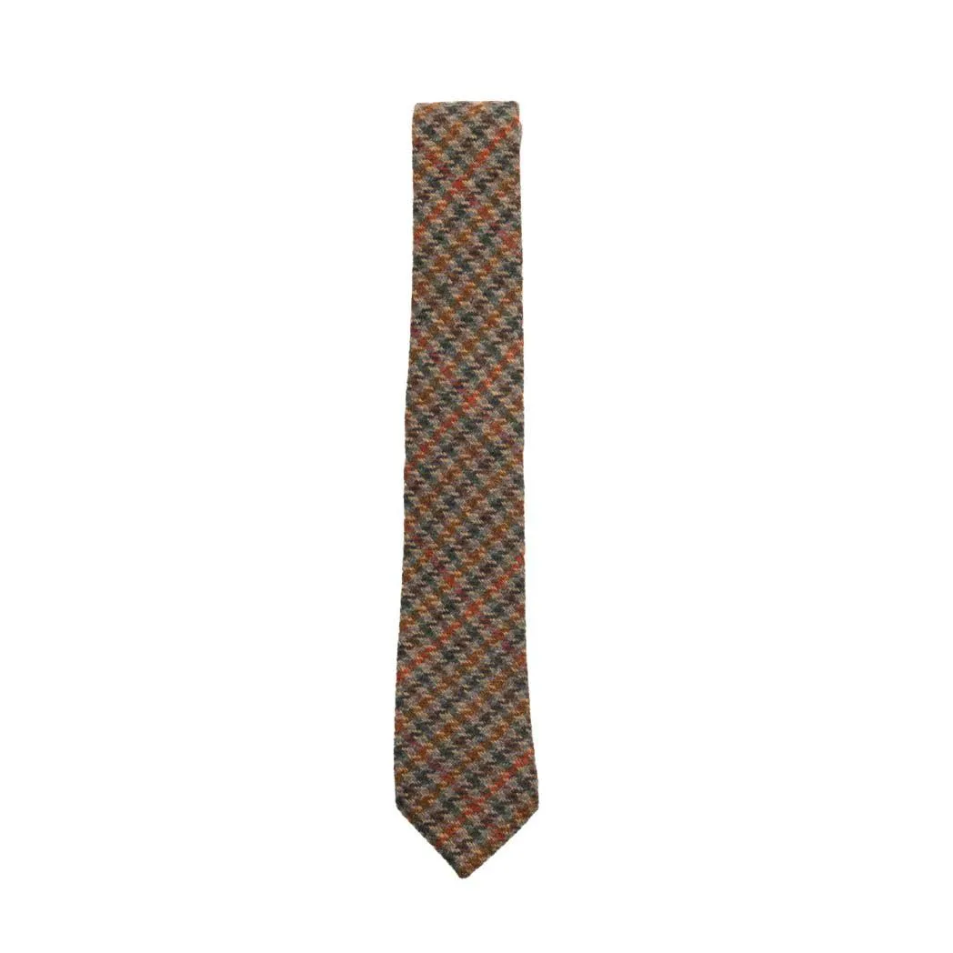 Box Check Tweed Tie