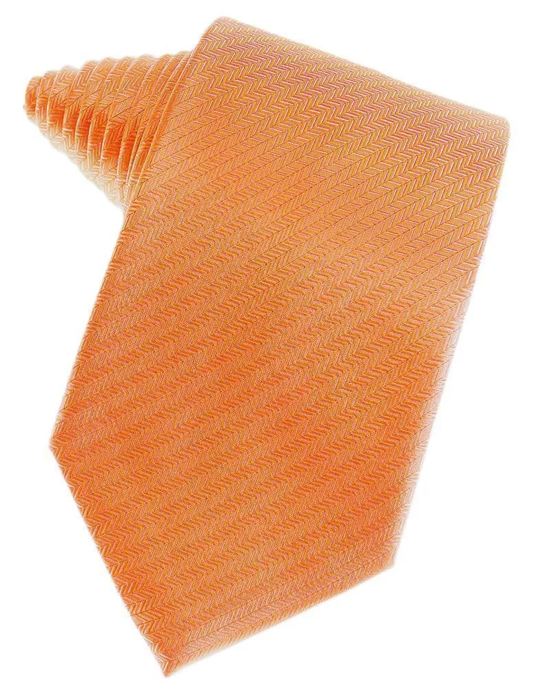 Cinnamon Herringbone Necktie