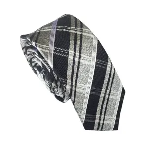 Classic Silver Check Tie