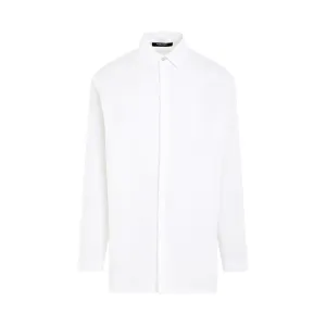 Contrast Panel Shirt in White