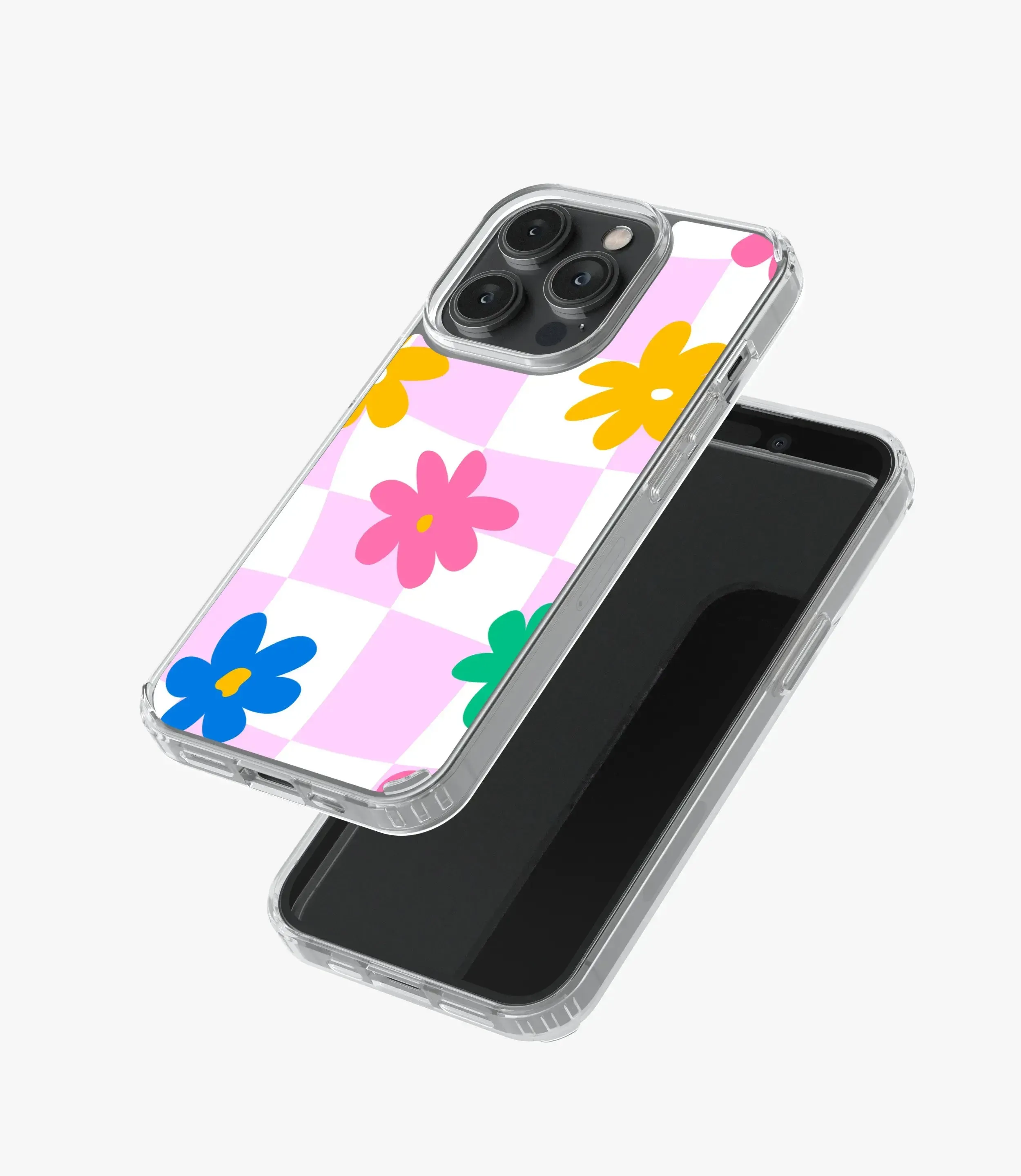 Cute Hippie & Groovy Checkered Silicone Case