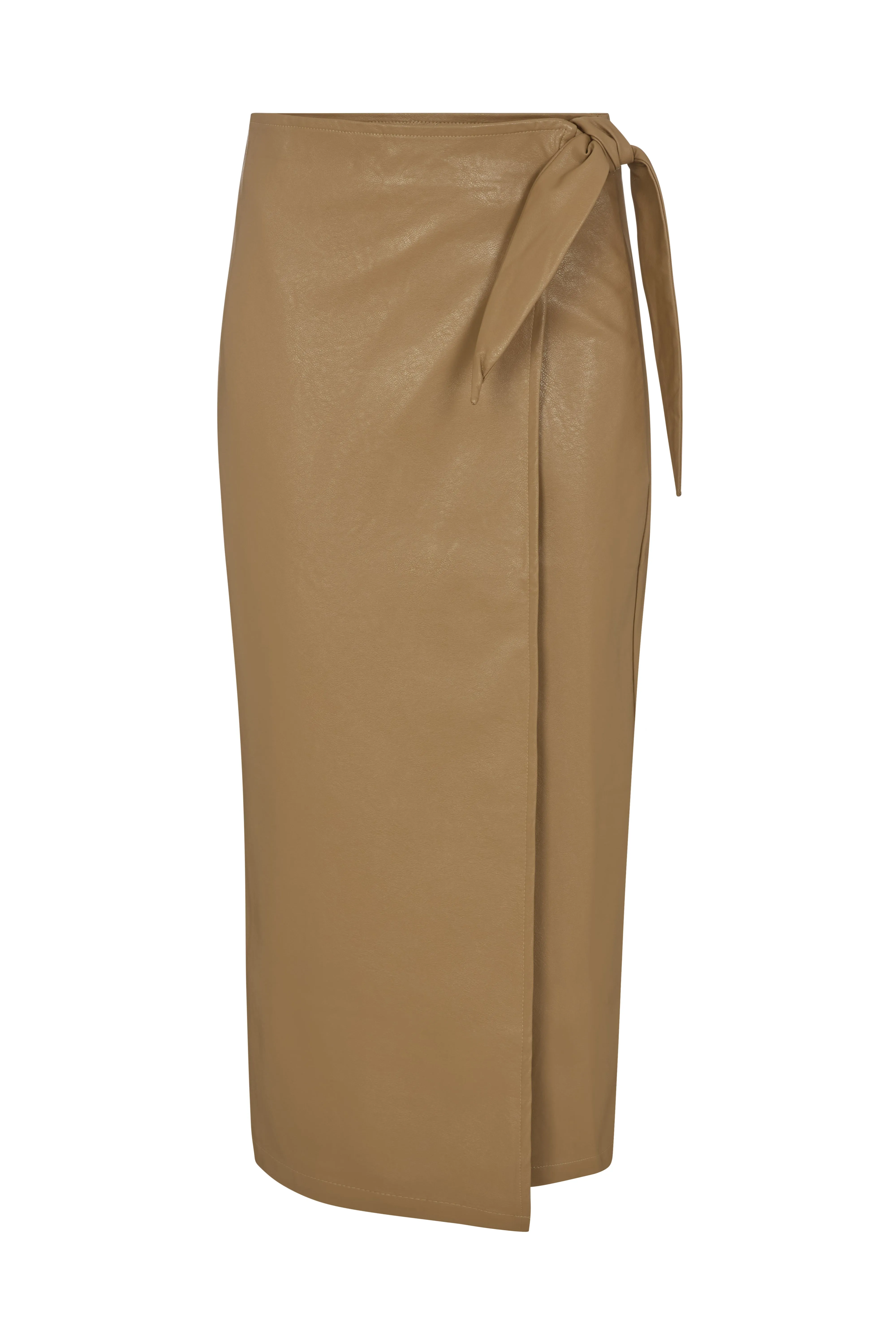 Emily Wrap Midi Skirt In Cream