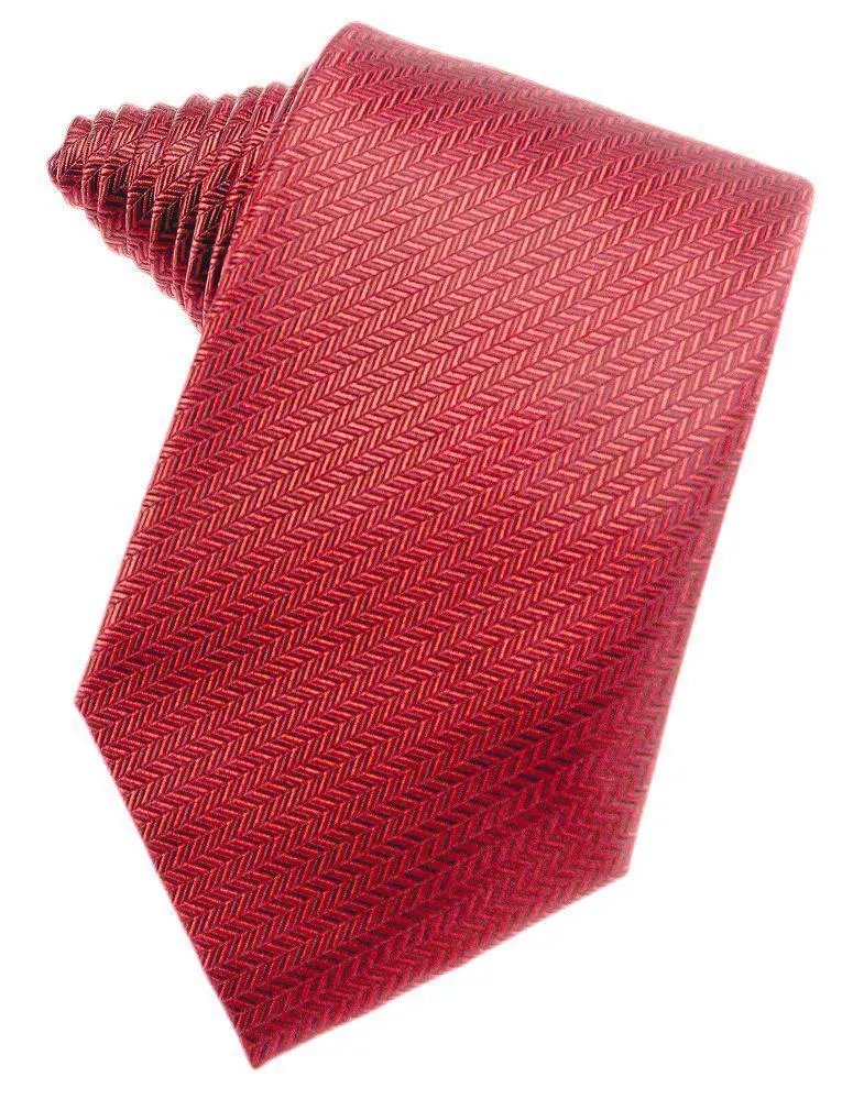 Espresso Herringbone Necktie