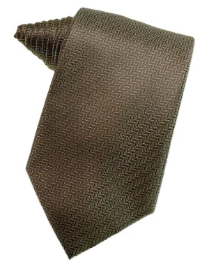 Espresso Herringbone Necktie