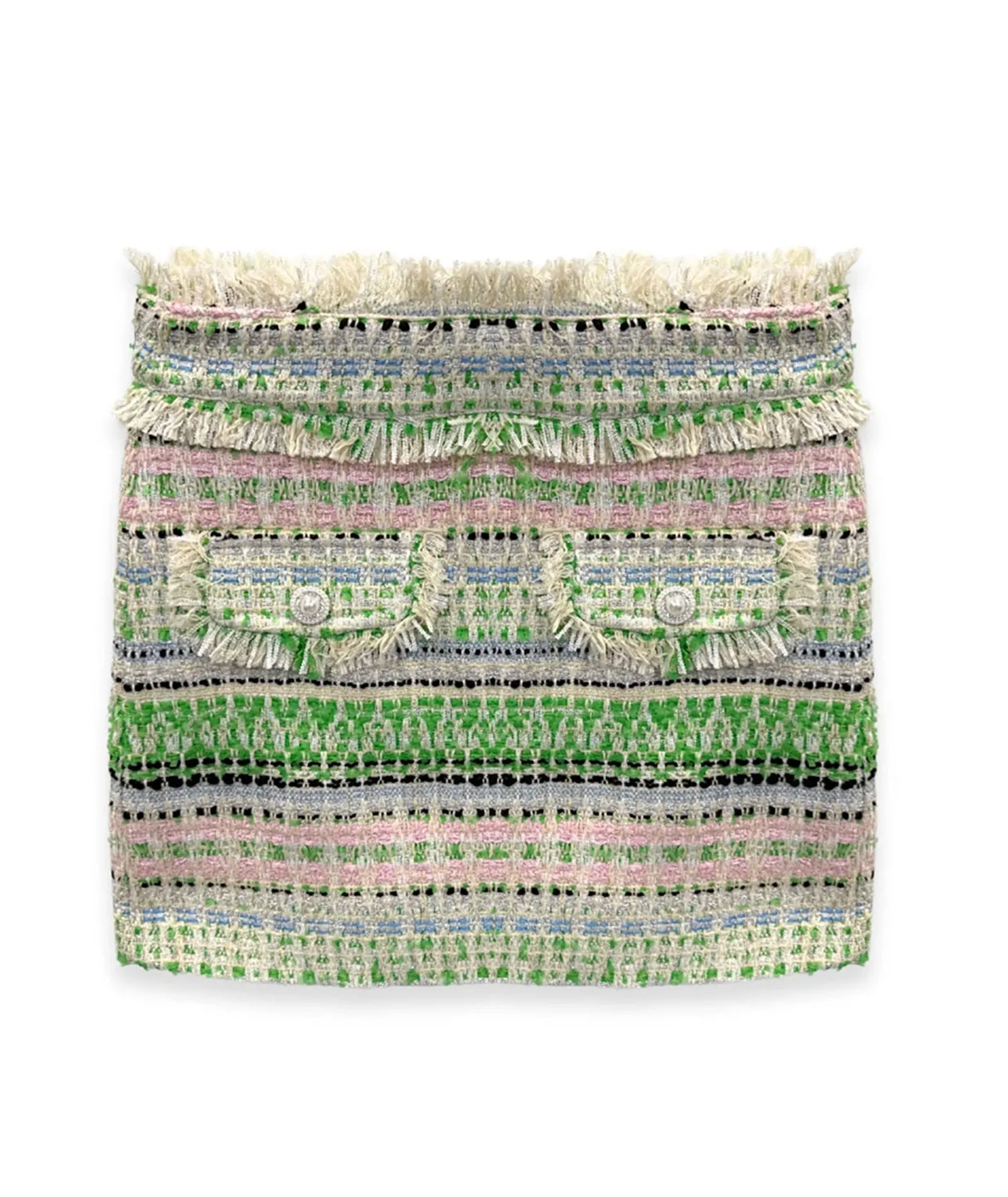 Katie J NYC Girls Green Boucle Charlotte Skirt