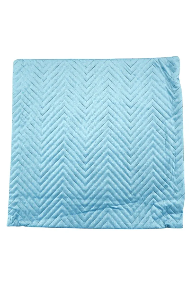 Landmark Velvet Throw Pillow Case Zigzag Design Back To Back