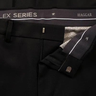 New - Haggar H26 Men's Mid Rise Tailored Fit Full Pants Lightweight