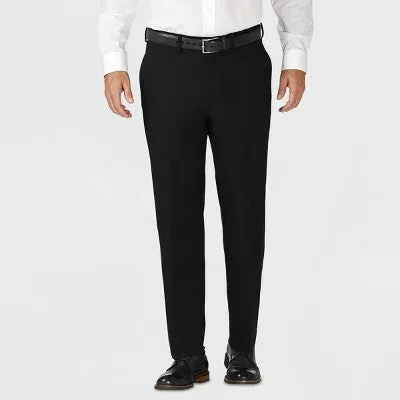 New - Haggar H26 Men's Mid Rise Tailored Fit Full Pants Lightweight