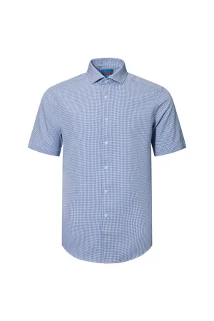 Non-Iron Quick Dry Smart Fit Check Short Sleeve Shirt