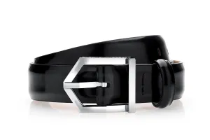 ODILON BRUSHED BLACK BELT