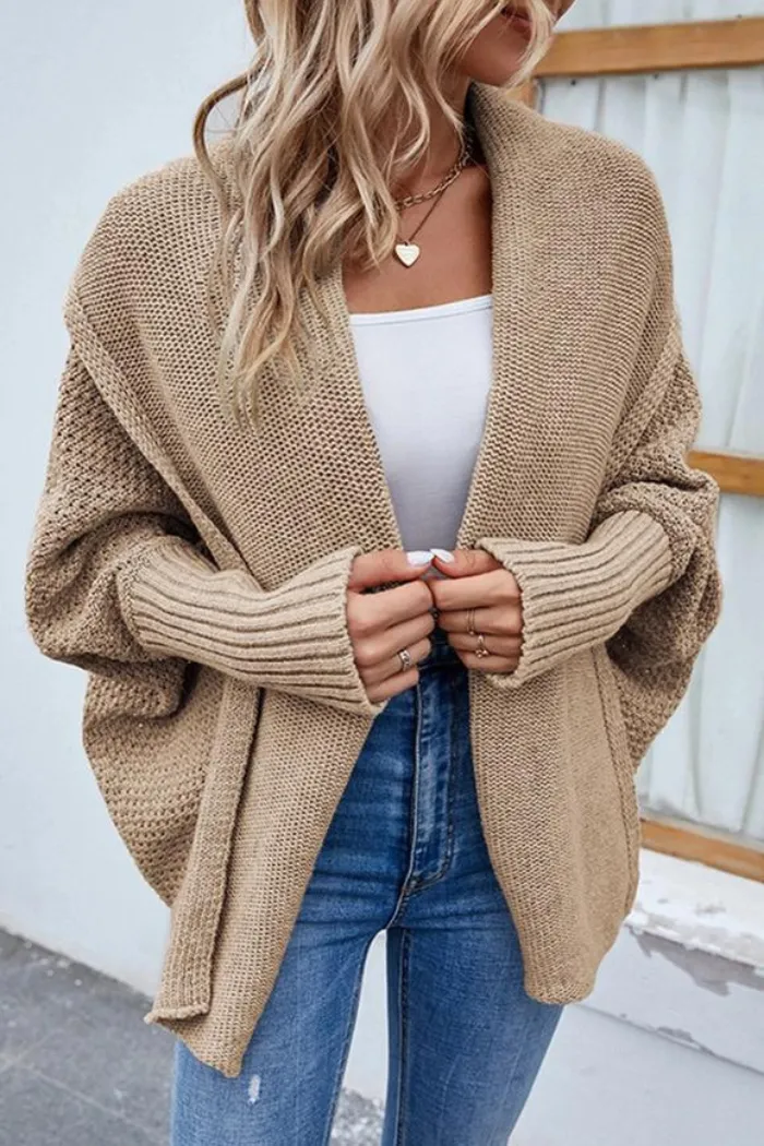 Open Front Shawl Cardigan