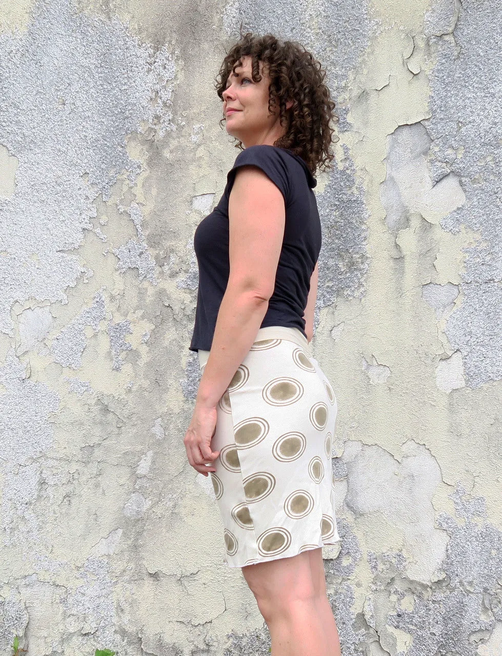 Pencil Short BLOCK PRINT Skirt