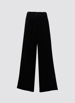 Pintuck Wide Fit Tailored Pants IO312