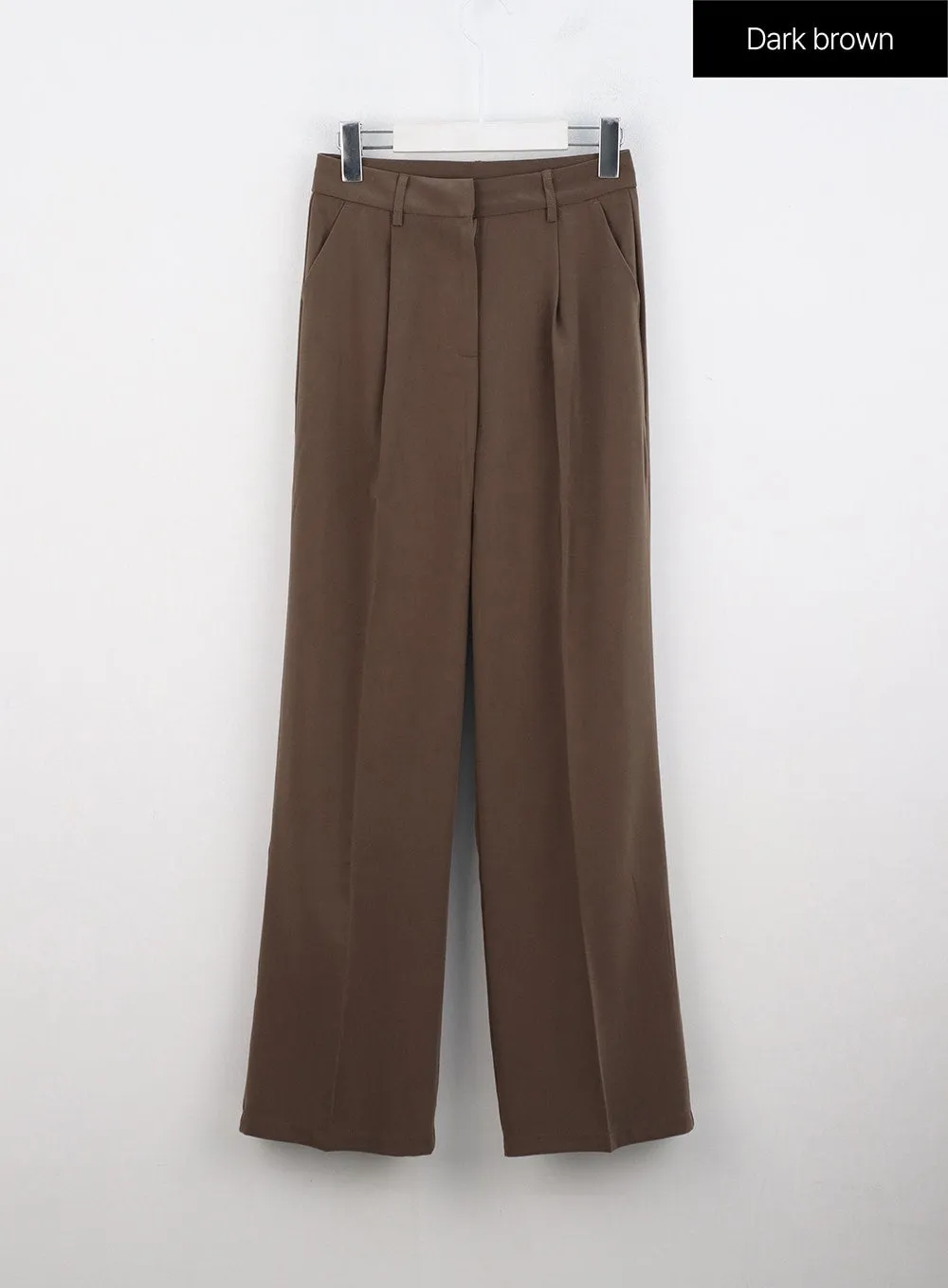 Pintuck Wide-Fit Tailored Pants ON303