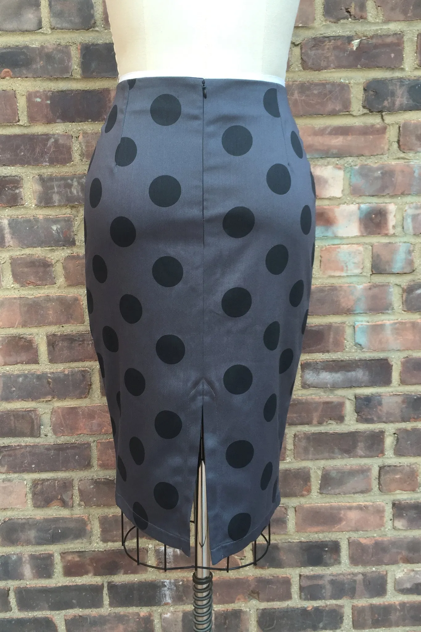 Polka Dot Pencil Skirt