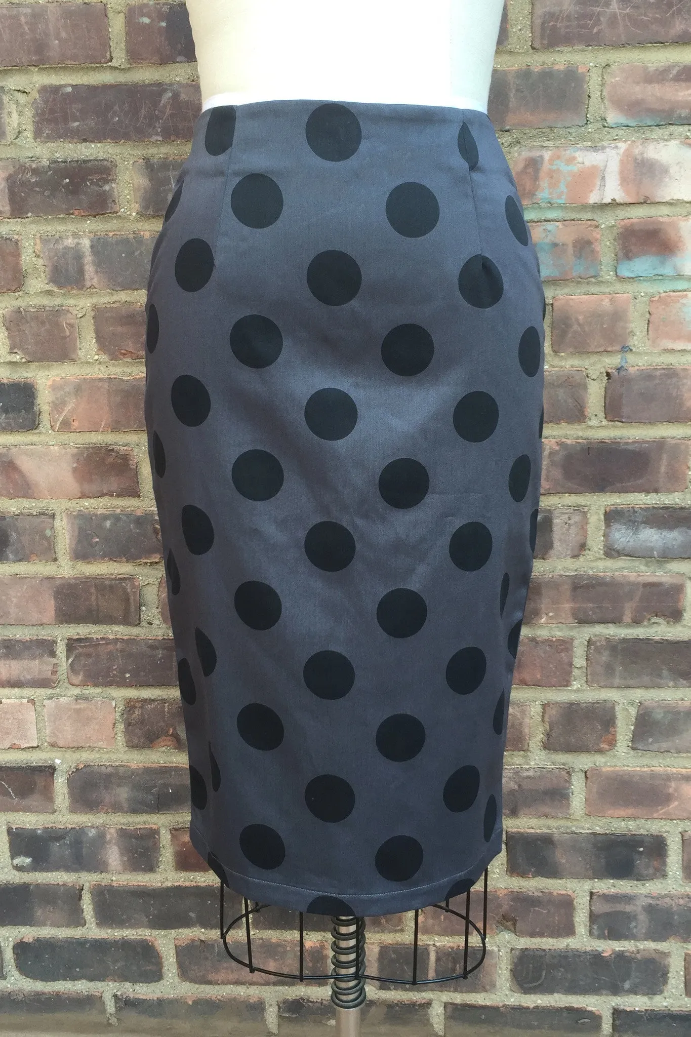 Polka Dot Pencil Skirt