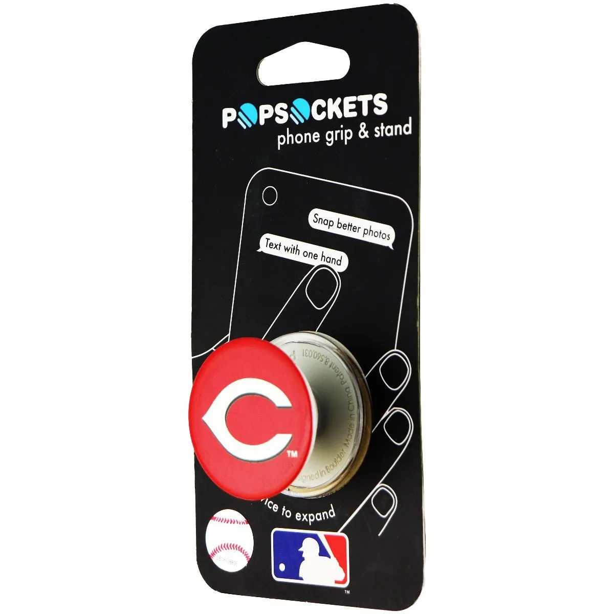 PopSockets: Collapsible Grip & Stand for Phones & Tablets - MLB Cincinnati Reds