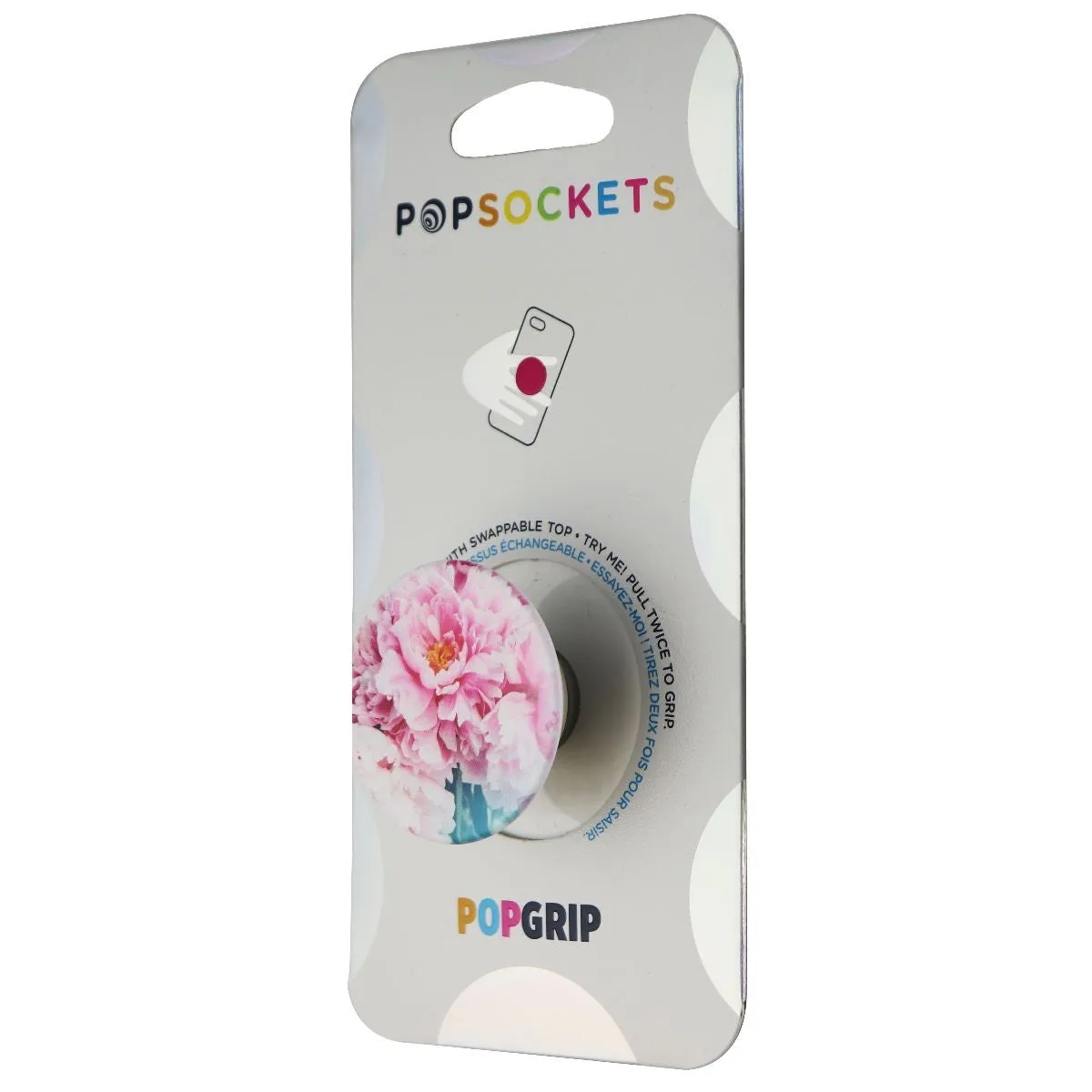 PopSockets PopGrip Expanding Stand and Grip with Swappable Top - Peony / Floral