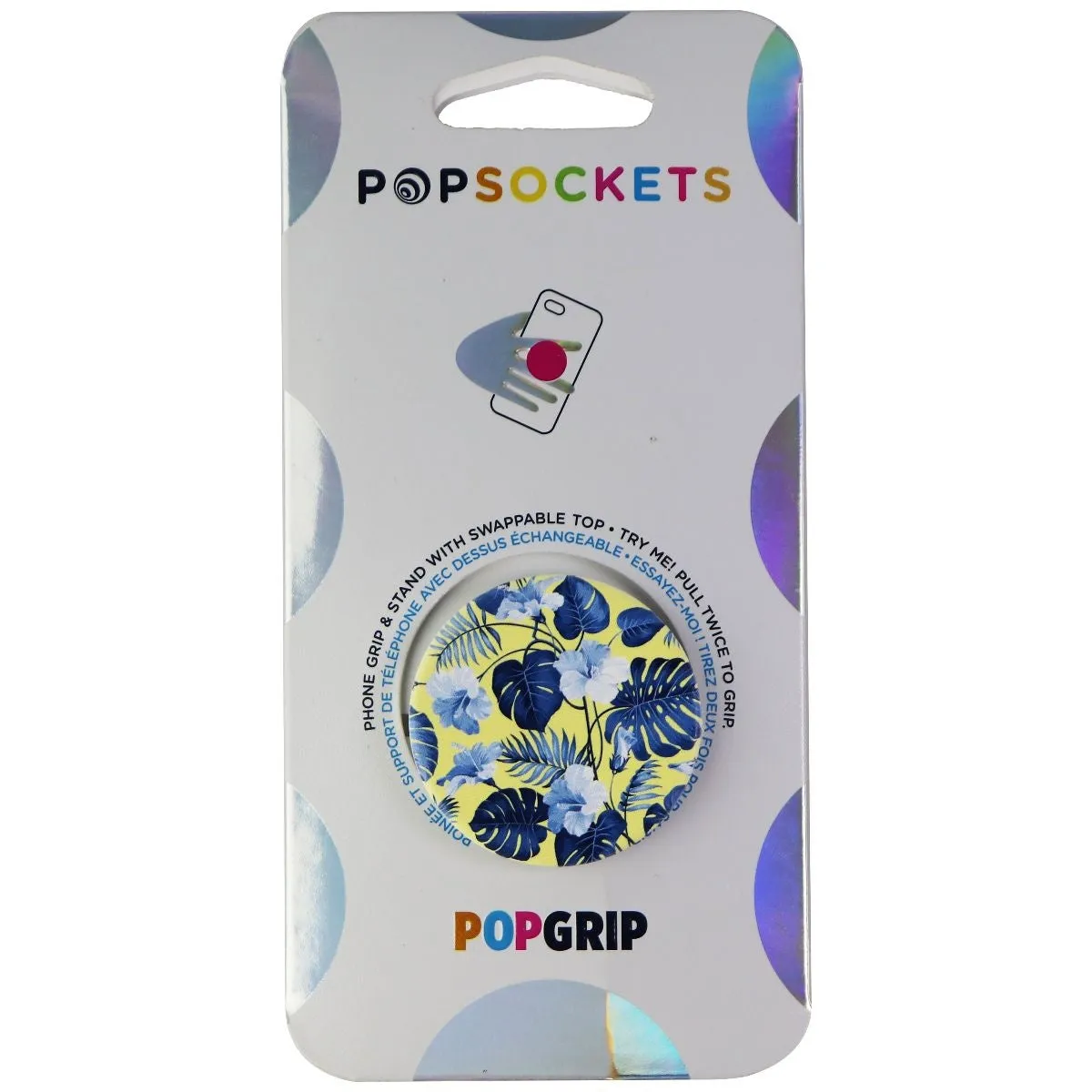 PopSockets: PopGrip Swappable Top for Phones & Tablets - Tangy Tropical