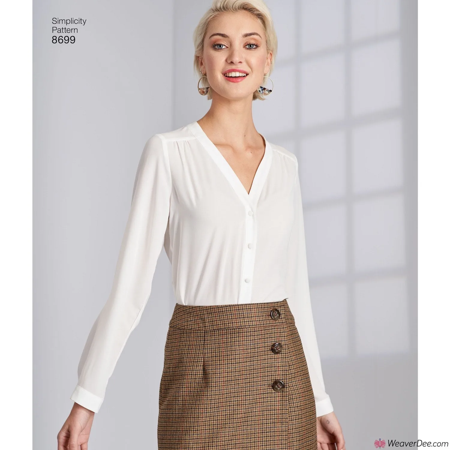 Simplicity Pattern S8699 Misses' Wrap Skirts with Length Variations