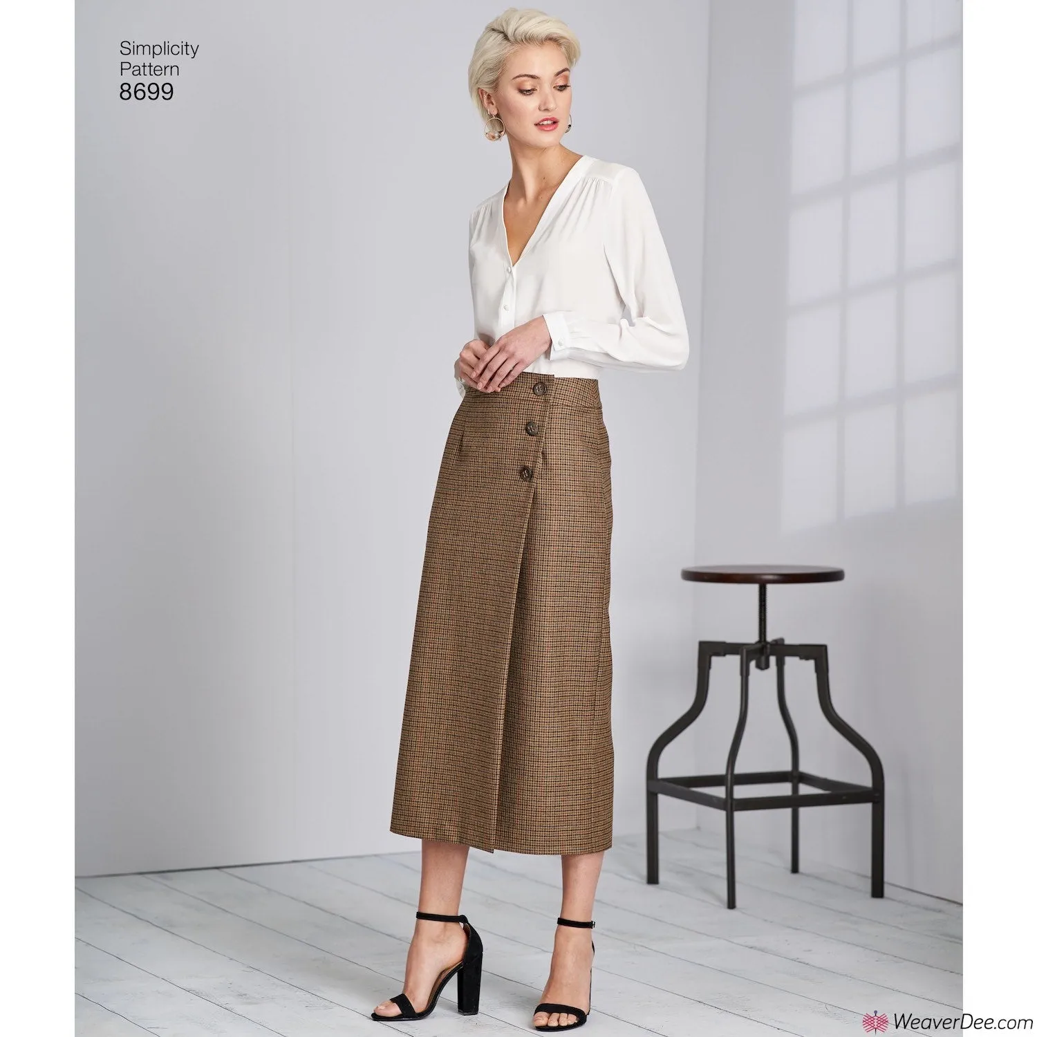 Simplicity Pattern S8699 Misses' Wrap Skirts with Length Variations