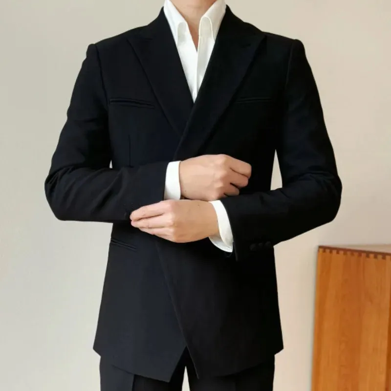 Single Button Clean Cut Blazer