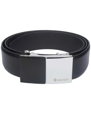 SIZZLE Cut Buckle Leather Belt ARB1009BK