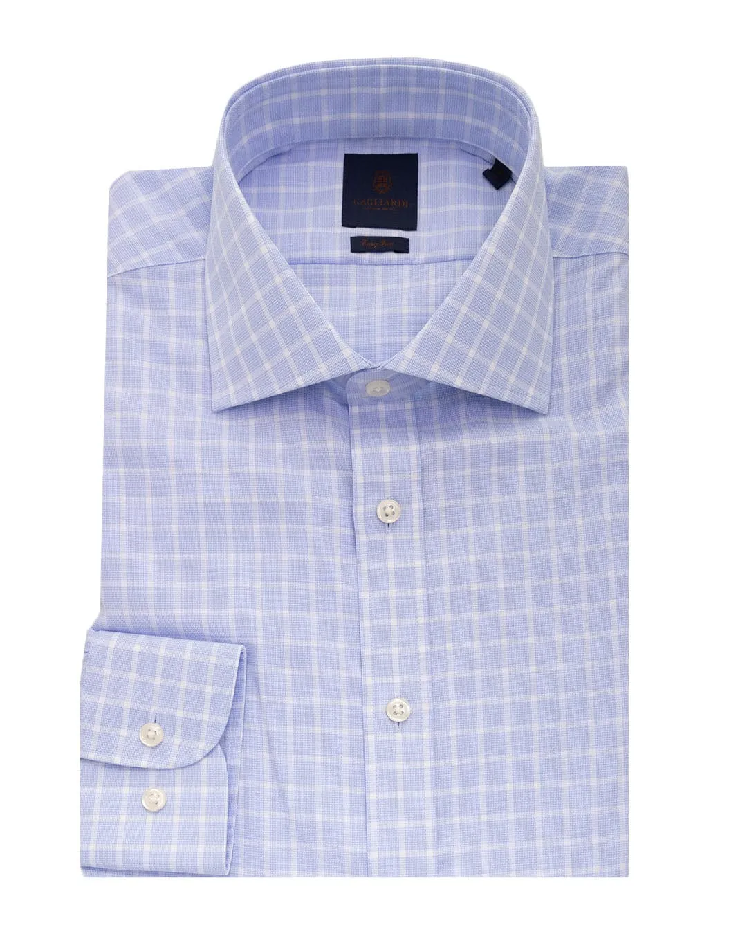 Sky Check Easy-iron Shirt