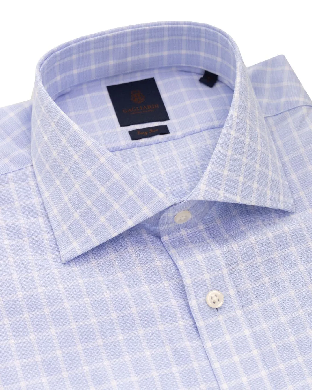 Sky Check Easy-iron Shirt