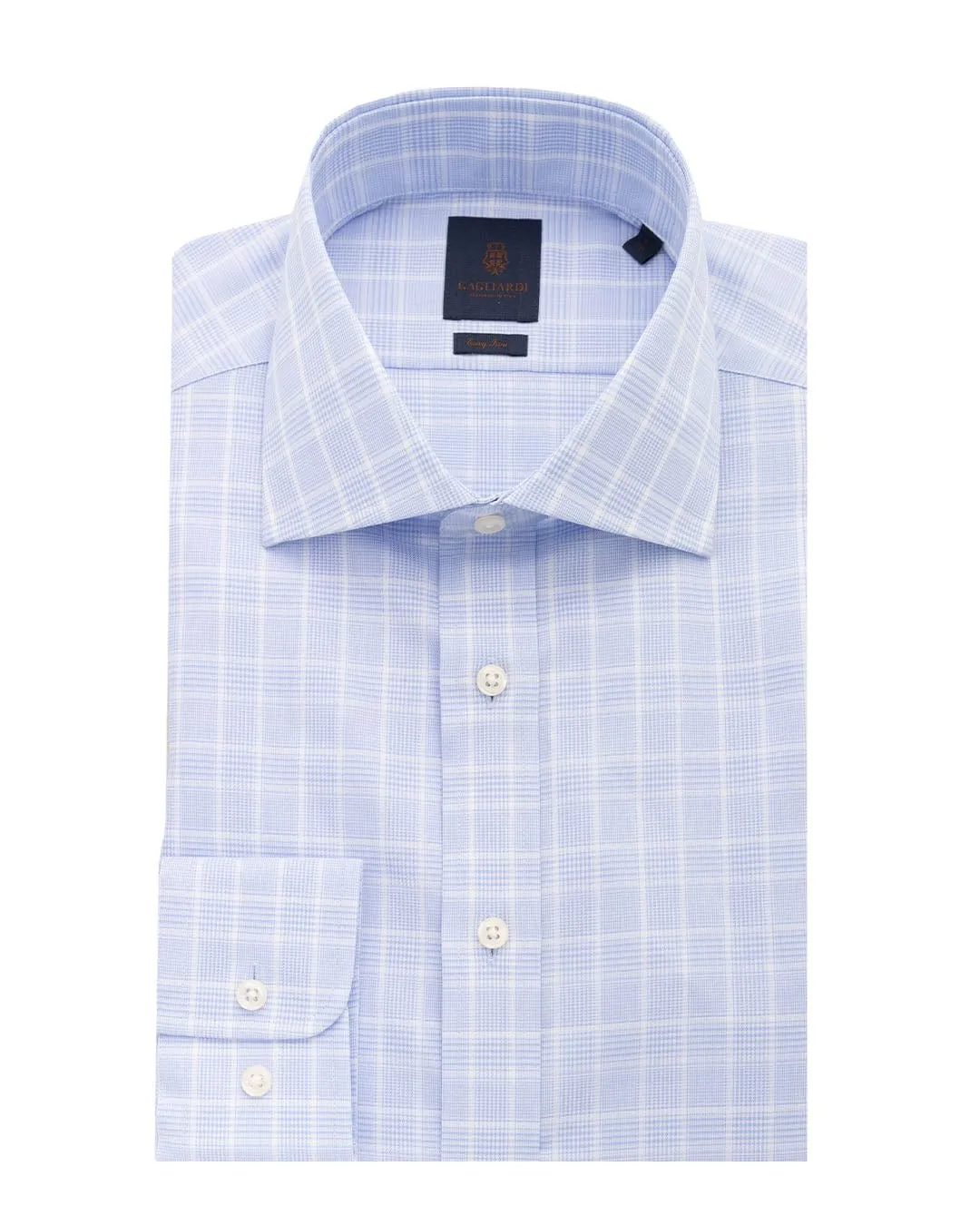 Sky Glen Check Easy-iron Shirt