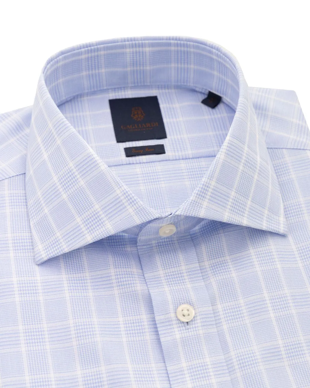 Sky Glen Check Easy-iron Shirt