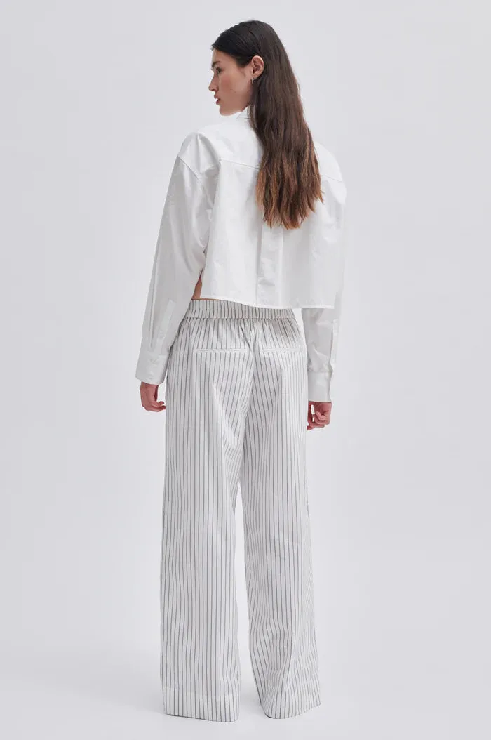 SOALON STRIPED PANT BLACK/WHITE