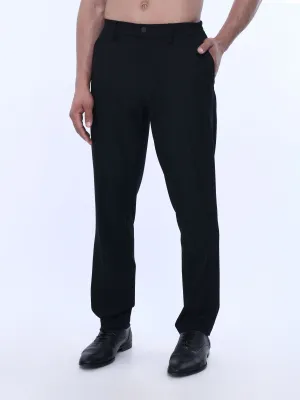 Soft Handle Tailored Black Trousers