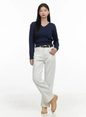 Tailored Fit Solid Cotton Pants OS411