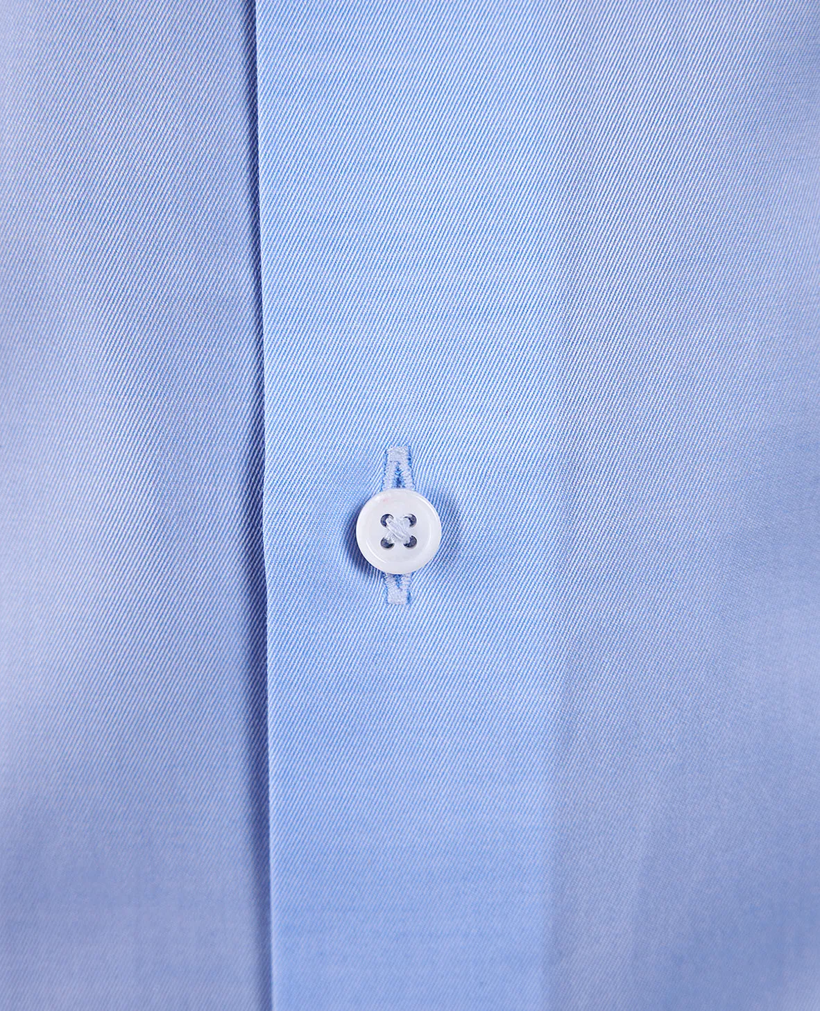 The Brookes - Twill Solid Dress Shirt - Blue