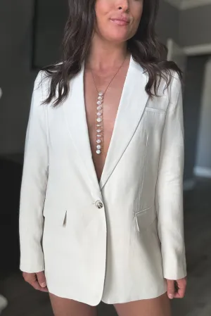 Women's Relaxed Fit Tailored Blazer | Chateau Gray