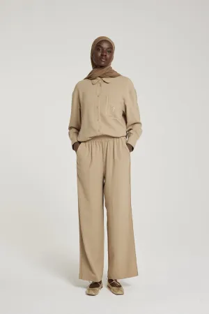 Woven Pants | Almond